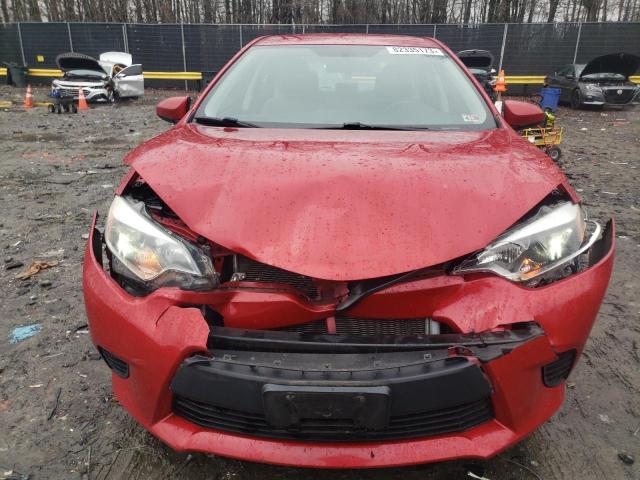 2T1BURHE8EC148878 - 2014 TOYOTA COROLLA L RED photo 5