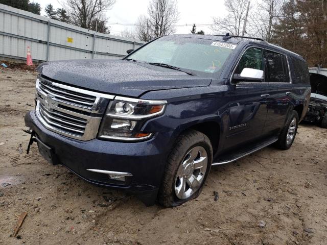 1GNSKJKC4JR278162 - 2018 CHEVROLET SUBURBAN K1500 PREMIER BLUE photo 1