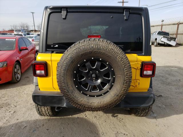 1C4HJXDN4KW593280 - 2019 JEEP WRANGLER U SPORT YELLOW photo 6