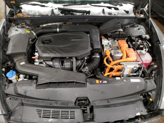 KMHL54JJ1MA032447 - 2021 HYUNDAI SONATA HYBRID CHARCOAL photo 11