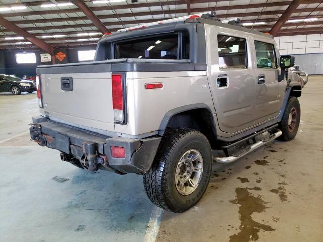 5GRGN22U46H111347 - 2006 HUMMER H2 SUT SILVER photo 4