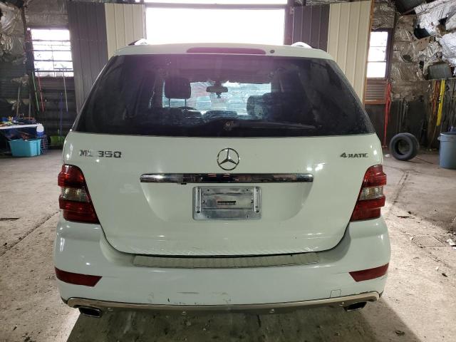 4JGBB8GB3AA619899 - 2010 MERCEDES-BENZ ML 350 4MATIC WHITE photo 6