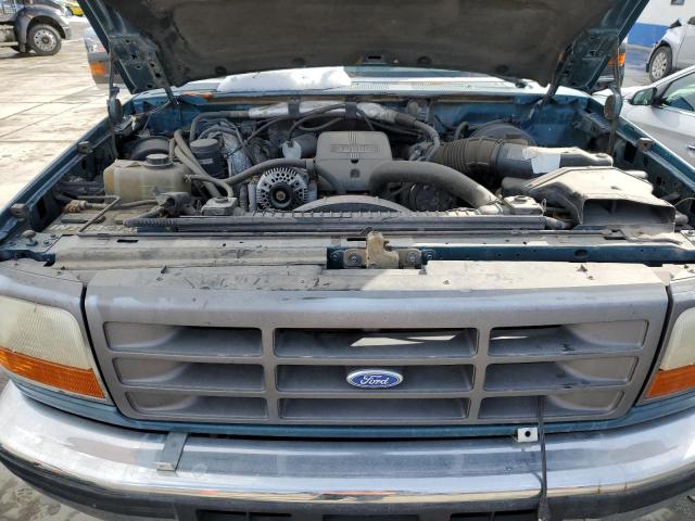 2FDKF38F7SCA49091 - 1995 FORD F350 GREEN photo 11