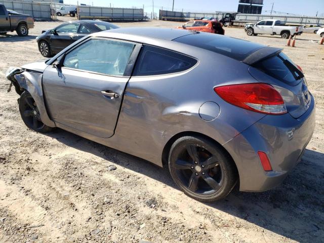 KMHTC6AD9FU223868 - 2015 HYUNDAI VELOSTER GRAY photo 2