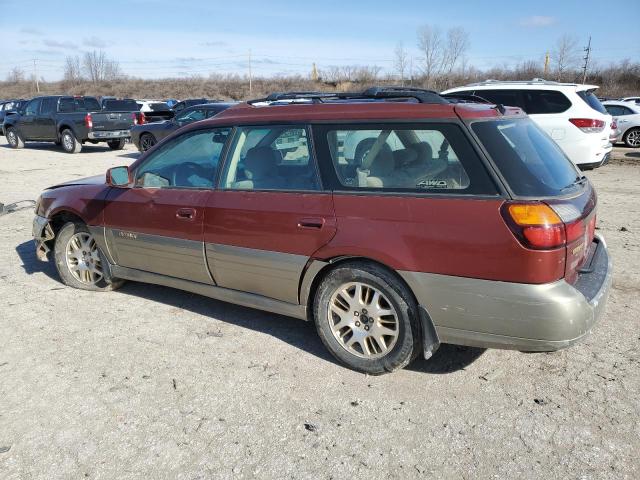 4S3BH895737656772 - 2003 SUBARU LEGACY OUTBACK H6 3.0 SPECIAL MAROON photo 2