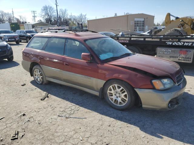 4S3BH895737656772 - 2003 SUBARU LEGACY OUTBACK H6 3.0 SPECIAL MAROON photo 4