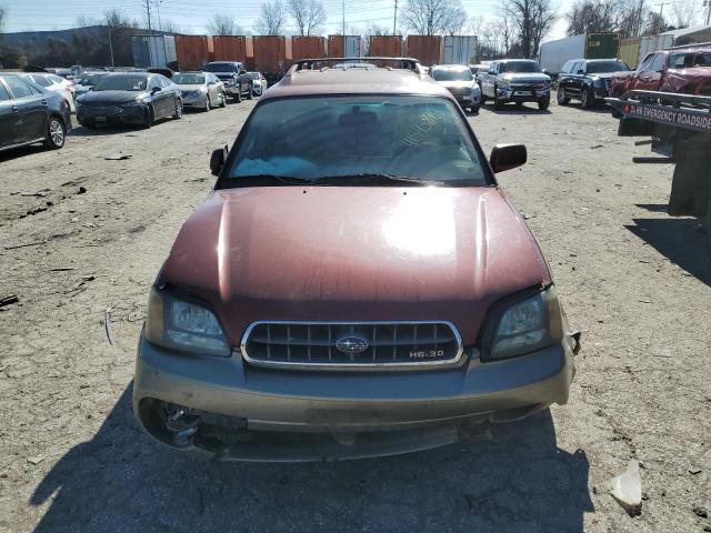 4S3BH895737656772 - 2003 SUBARU LEGACY OUTBACK H6 3.0 SPECIAL MAROON photo 5