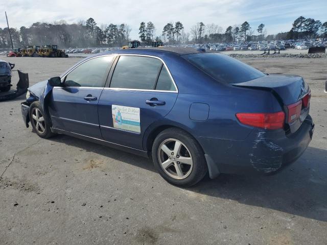 1HGCM56865A031641 - 2005 HONDA ACCORD EX BLUE photo 2