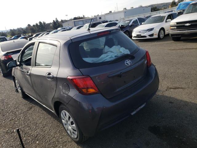 VNKKTUD31HA081907 - 2017 TOYOTA YARIS L CHARCOAL photo 2