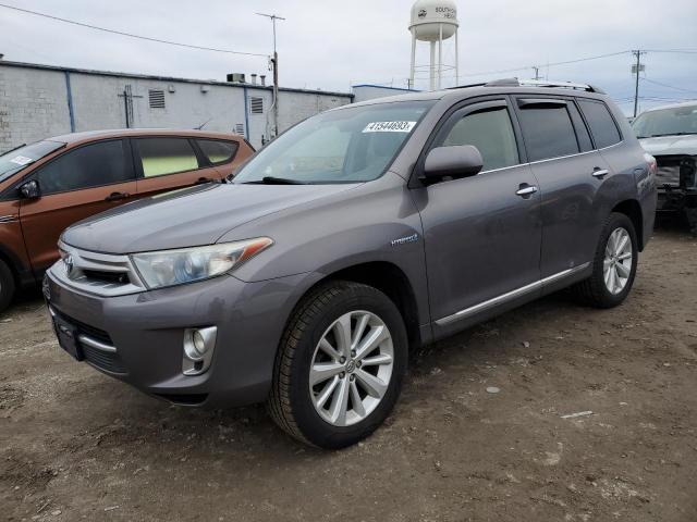 JTEDC3EH1D2014424 - 2013 TOYOTA HIGHLANDER HYBRID LIMITED GRAY photo 1