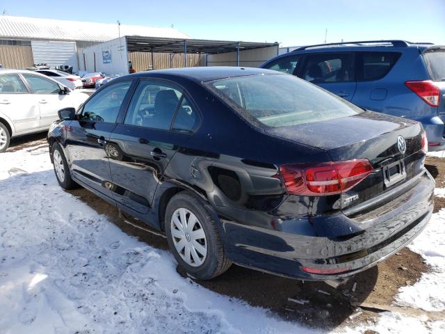 3VW267AJ9GM376966 - 2016 VOLKSWAGEN JETTA S BLACK photo 2