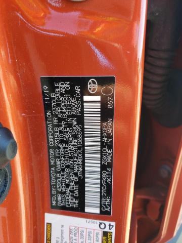 JTNKHMBX7L1068695 - 2020 TOYOTA C-HR XLE ORANGE photo 12