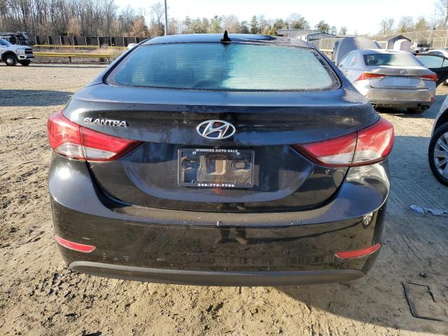 KMHDH4AE4EU203660 - 2014 HYUNDAI ELANTRA SE BLACK photo 6