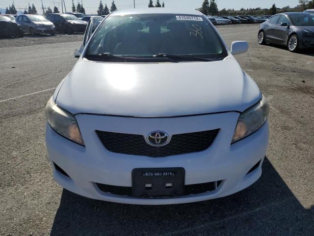 1NXBU4EE1AZ199607 - 2010 TOYOTA COROLLA BASE WHITE photo 5