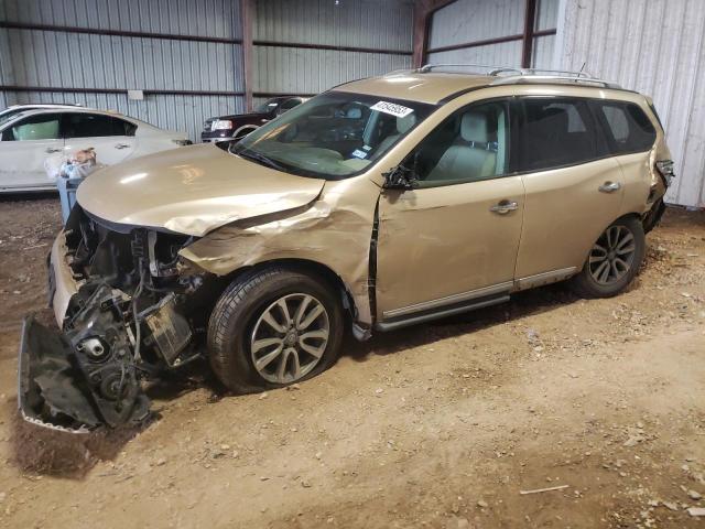 5N1AR2MN4DC651465 - 2013 NISSAN PATHFINDER S GOLD photo 1