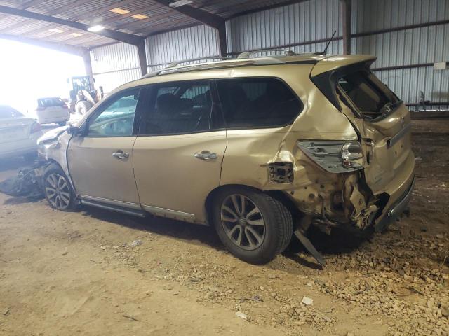 5N1AR2MN4DC651465 - 2013 NISSAN PATHFINDER S GOLD photo 2