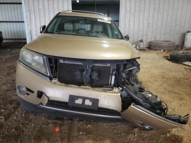 5N1AR2MN4DC651465 - 2013 NISSAN PATHFINDER S GOLD photo 5