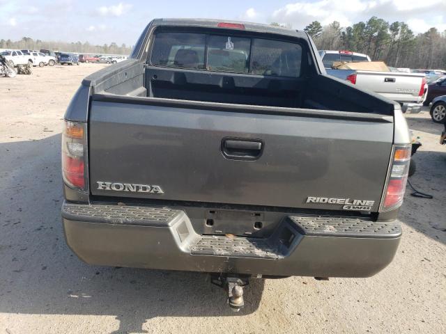 2HJYK16278H513941 - 2008 HONDA RIDGELINE RT GRAY photo 6