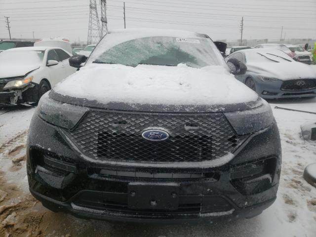 1FM5K8AB8NGB59776 - 2022 FORD EXPLORER POLICE INTERCEPTOR BLACK photo 5