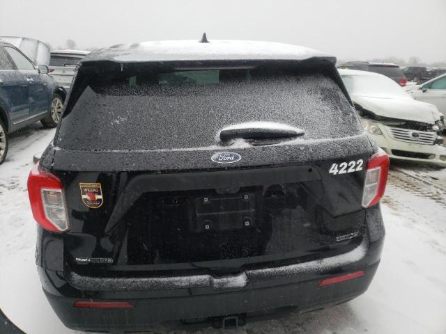1FM5K8AB8NGB59776 - 2022 FORD EXPLORER POLICE INTERCEPTOR BLACK photo 6