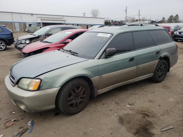 4S3BH675337606460 - 2003 SUBARU LEGACY OUTBACK AWP GREEN photo 1