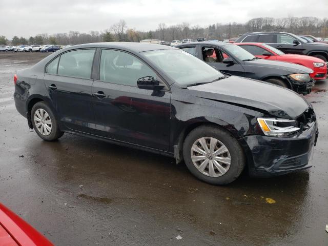 3VW2K7AJ1EM393043 - 2014 VOLKSWAGEN JETTA BASE BLACK photo 4