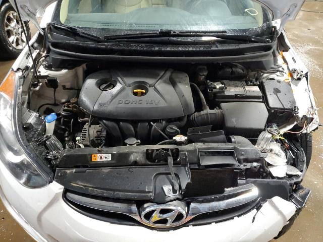 5NPDH4AE1DH288423 - 2013 HYUNDAI ELANTRA GLS WHITE photo 11