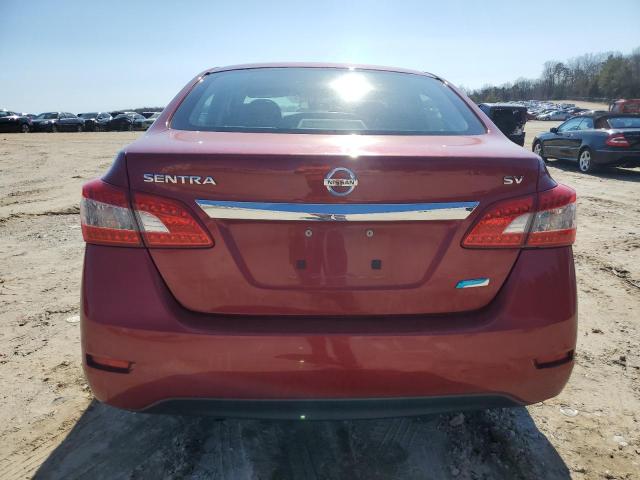 3N1AB7AP8EL621955 - 2014 NISSAN SENTRA S RED photo 6