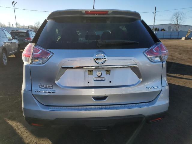 KNMAT2MV9GP634695 - 2016 NISSAN ROGUE S SILVER photo 6