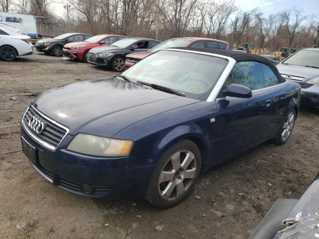 WAUDT48H75K010480 - 2005 AUDI A4 QUATTRO CABRIOLET BLUE photo 1