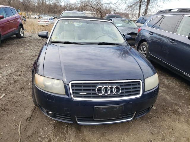 WAUDT48H75K010480 - 2005 AUDI A4 QUATTRO CABRIOLET BLUE photo 5