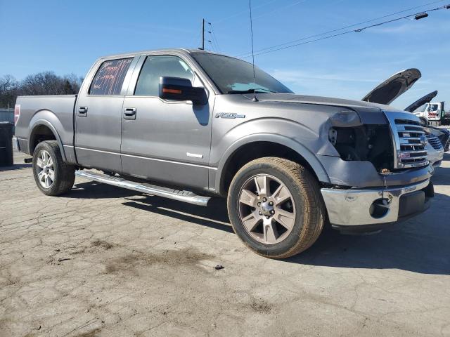 1FTFW1CT3DKF40750 - 2013 FORD F150 SUPERCREW GRAY photo 4