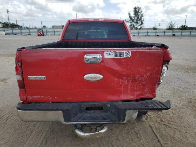 1FTRX12W16NB03840 - 2006 FORD F-150 RED photo 6