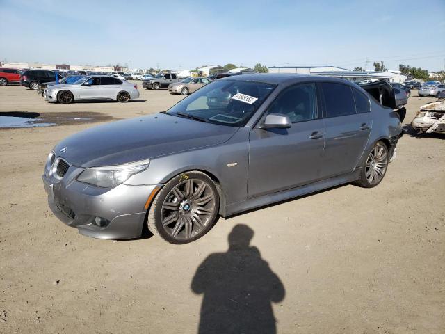 WBANW5C53ACT56917 - 2010 BMW 550 I GRAY photo 1