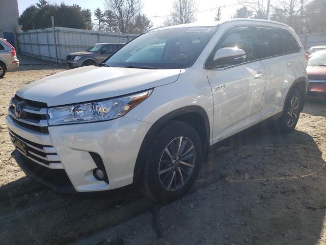 5TDJGRFH5KS064987 - 2019 TOYOTA HIGHLANDER HYBRID WHITE photo 1