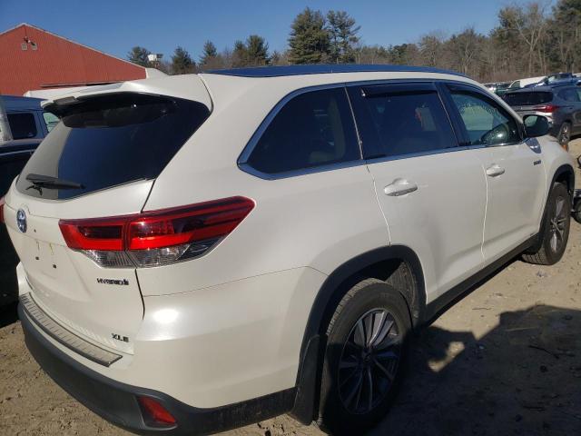 5TDJGRFH5KS064987 - 2019 TOYOTA HIGHLANDER HYBRID WHITE photo 3