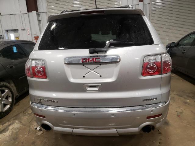 1GKKVTED8CJ245557 - 2012 GMC ACADIA DENALI SILVER photo 6