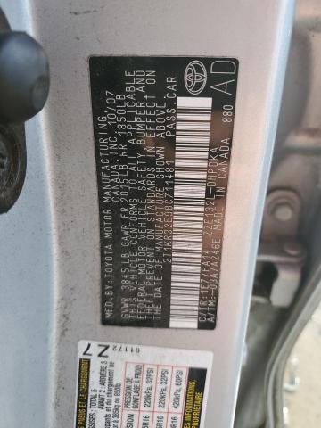 2T1KR32E98C711481 - 2008 TOYOTA COROLLA MA XR SILVER photo 12