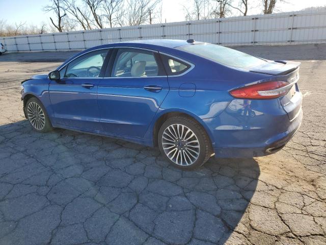 3FA6P0D90JR206067 - 2018 FORD FUSION TITANIUM/PLATINUM BLUE photo 2