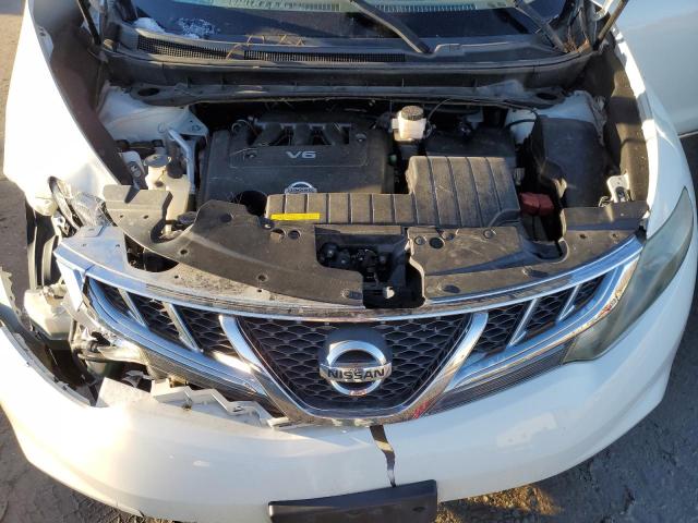 JN8AZ1MW1BW182861 - 2011 NISSAN MURANO S WHITE photo 11