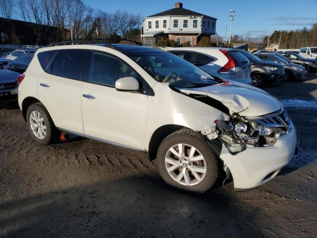 JN8AZ1MW1BW182861 - 2011 NISSAN MURANO S WHITE photo 4