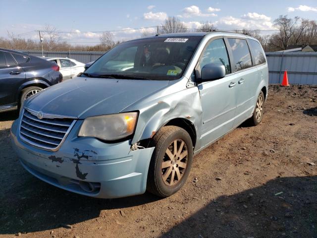 2A8HR54P88R151787 - 2008 CHRYSLER TOWN & COU BLUE photo 1