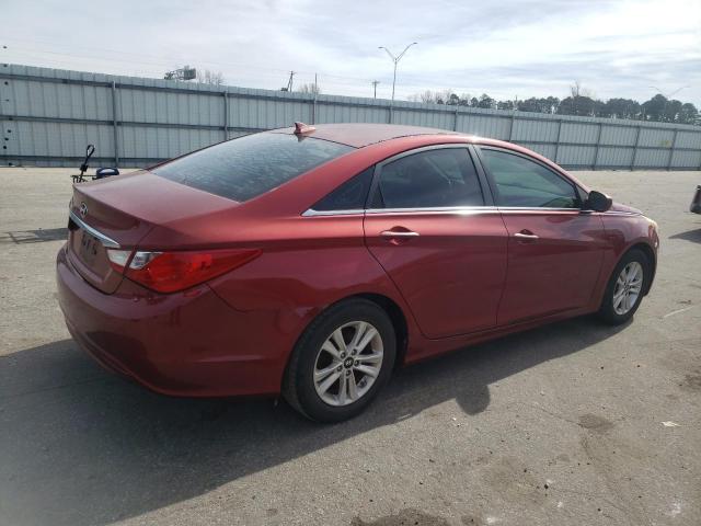 5NPEB4AC8DH577013 - 2013 HYUNDAI SONATA GLS BURGUNDY photo 3