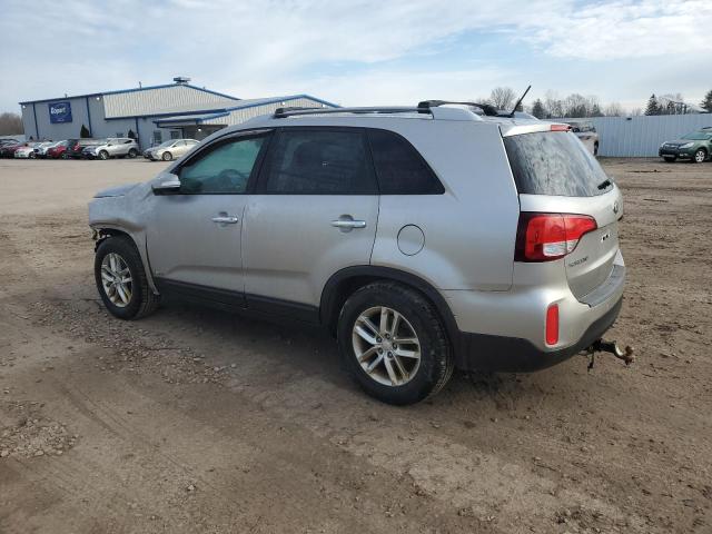 5XYKTCA66EG441864 - 2014 KIA SORENTO LX SILVER photo 2