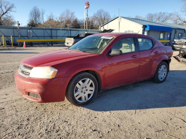 1C3CDZAB6EN161215 - 2014 DODGE AVENGER SE RED photo 1