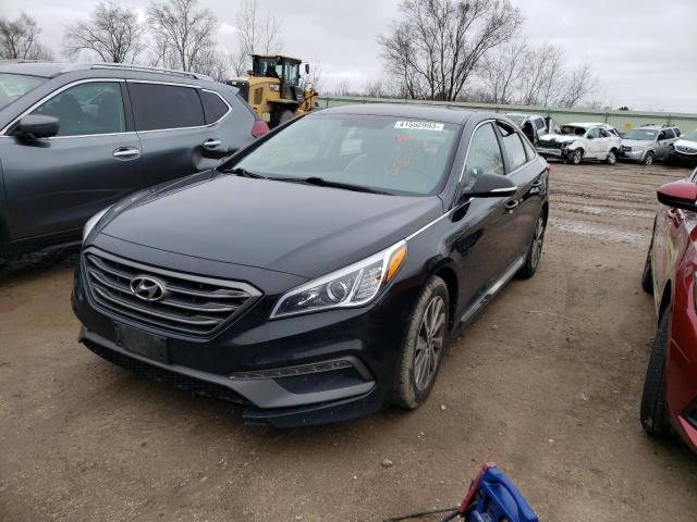 5NPE34AF0GH432849 - 2016 HYUNDAI SONATA SPORT Schwarz Foto 1
