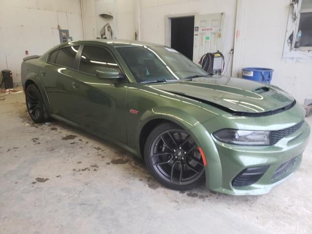 2C3CDXGJ0MH640806 - 2021 DODGE CHARGER SCAT PACK GREEN photo 4