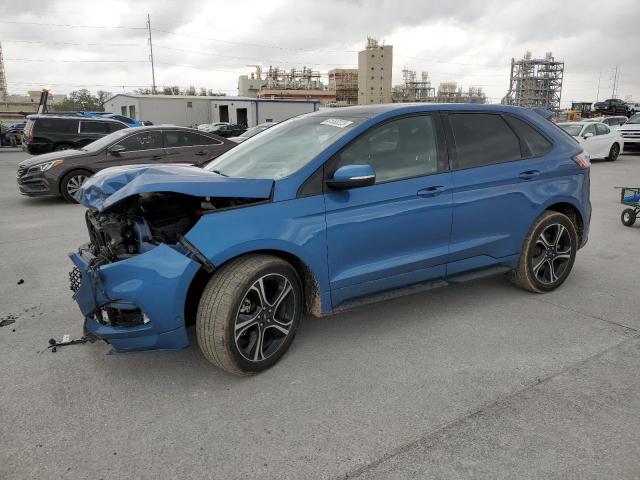 2FMPK4AP4KBB79104 - 2019 FORD EDGE ST BLUE photo 1