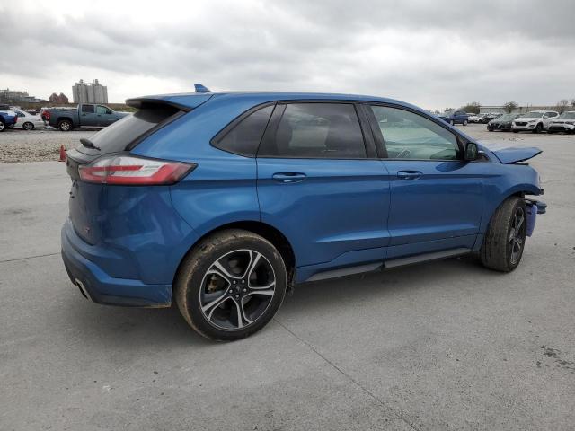 2FMPK4AP4KBB79104 - 2019 FORD EDGE ST BLUE photo 3