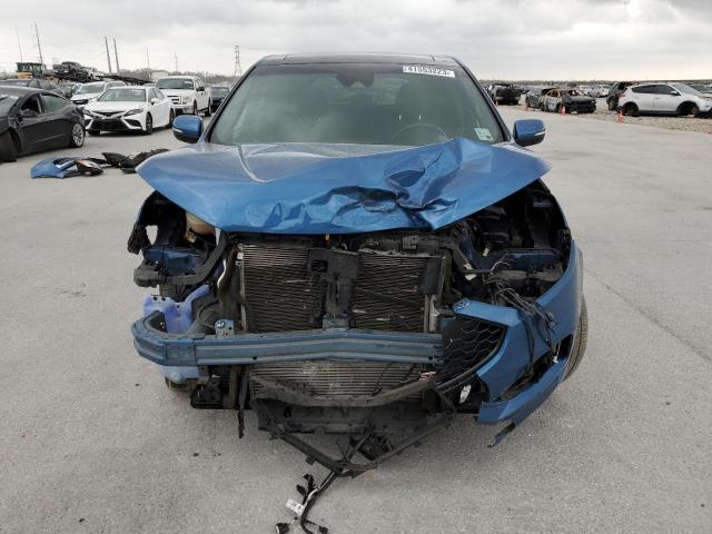 2FMPK4AP4KBB79104 - 2019 FORD EDGE ST BLUE photo 5